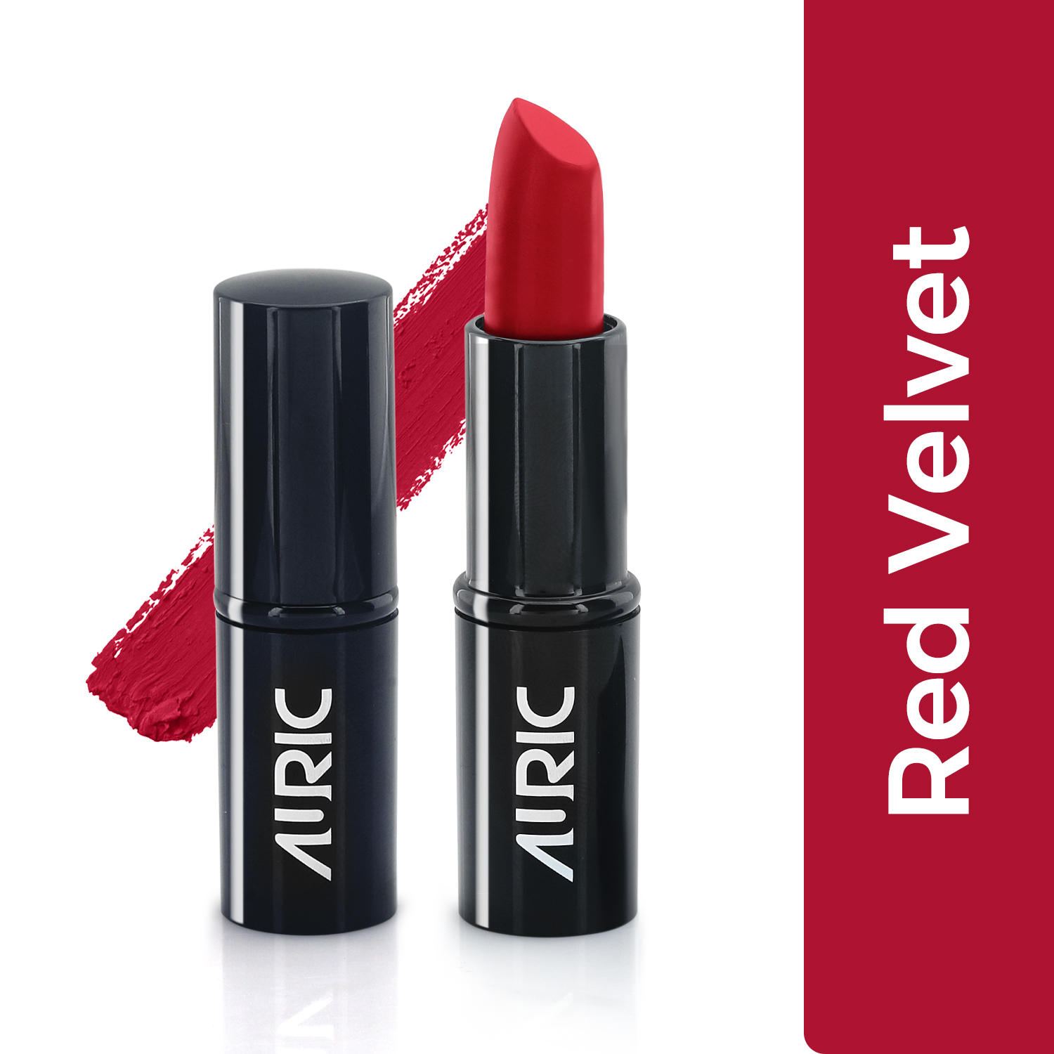 Auric MatteCreme Lipstick, Red Velvet - 4 g